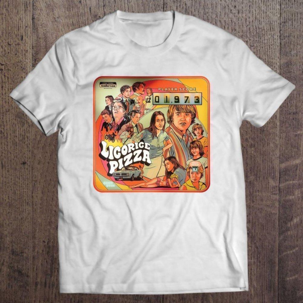 Licorice Pizza Player Score  Comic Tee Retro Graphics Shirt